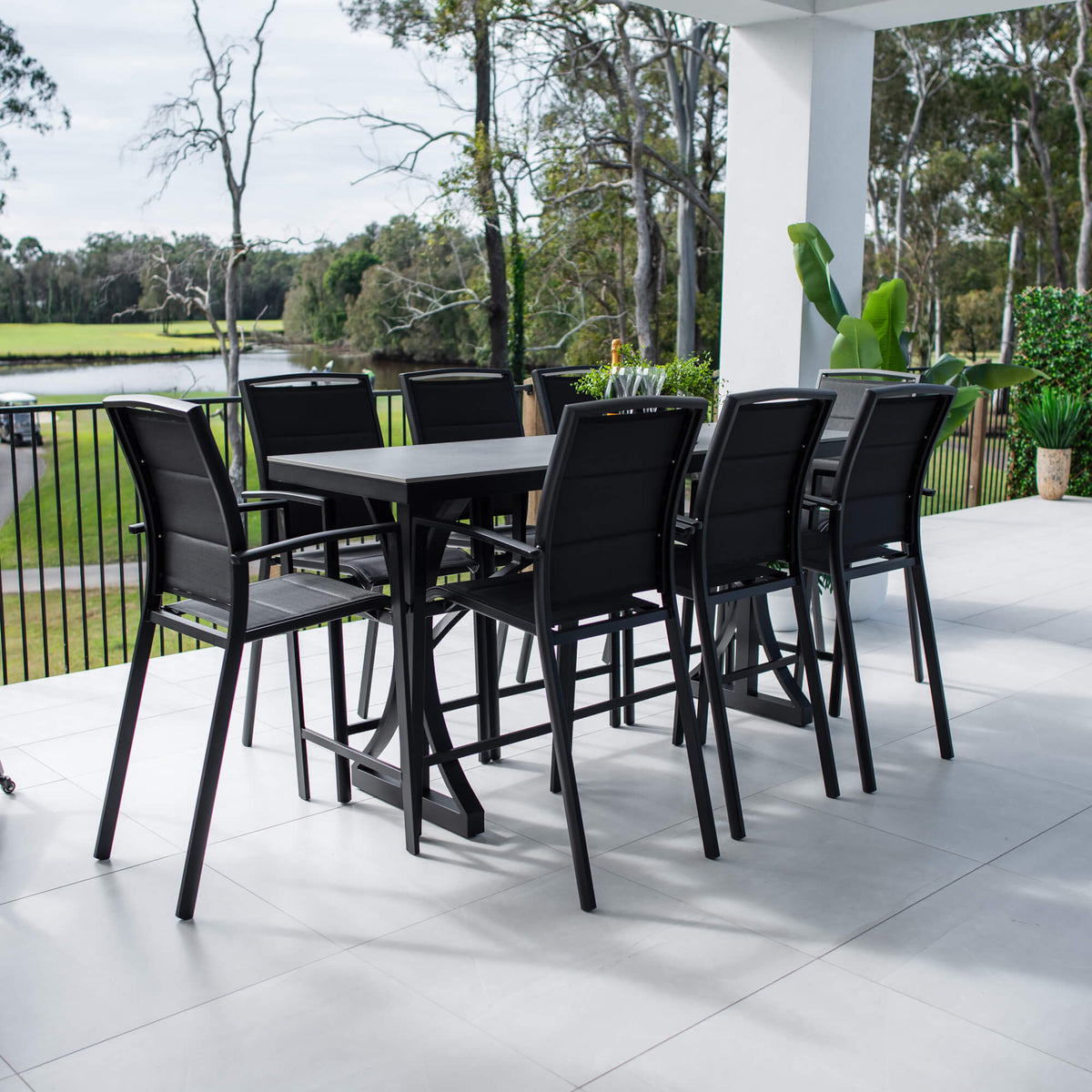 Shelby Malibu - 9pce (200x65) - Outdoor Bar Set