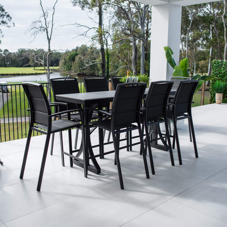 Shelby Malibu - 9pce (200x65) - Outdoor Bar Set