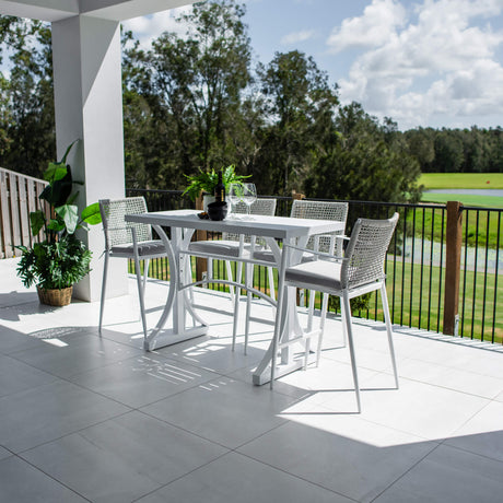 Vienna Rope Bergen - 5pce (150x65) - Outdoor Bar Set