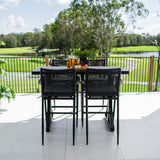 Vienna Rope Bergen - 5pce (150x65) - Outdoor Bar Set
