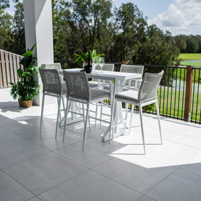 Vienna Rope Bergen - 7pce (150x65) - Outdoor Bar Set