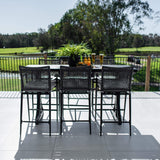 Vienna Rope Bergen - 7pce (200x65) - Outdoor Bar Set