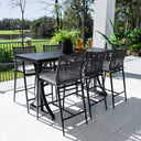 Vienna Rope Bergen - 7pce (200x65) - Outdoor Bar Set