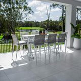 Vienna Rope Bergen - 9pce (200x65) - Outdoor Bar Set