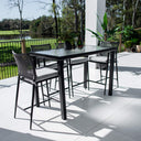 Vienna Rope Hudson - 5pce (150x80) - Outdoor Bar Set