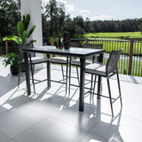 Vienna Rope Hudson - 5pce (150x80) - Outdoor Bar Set