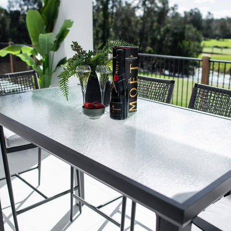 Vienna Rope Hudson - 5pce (150x80) - Outdoor Bar Set