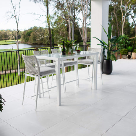 Vienna Rope Hudson - 5pce (150x80) - Outdoor Bar Set