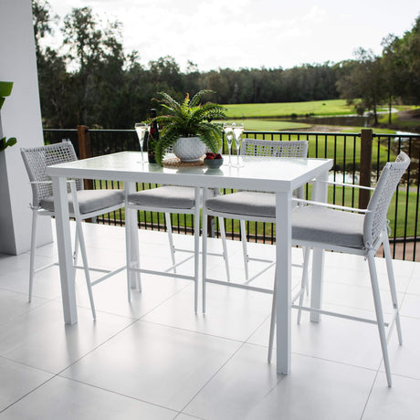 Vienna Rope Hudson - 5pce (150x80) - Outdoor Bar Set