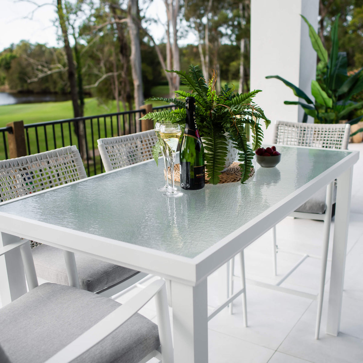 Vienna Rope Hudson - 5pce (150x80) - Outdoor Bar Set