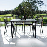 Vienna Rope Hudson - 5pce (150x80) - Outdoor Bar Set