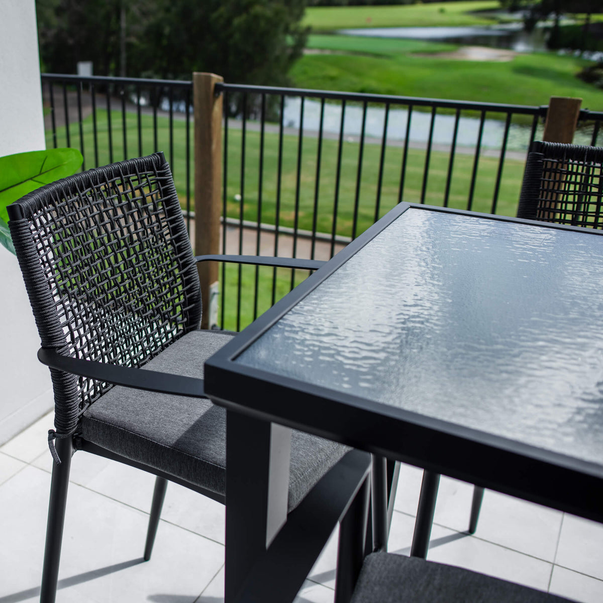 Vienna Rope Hudson - 7pce (150x80) - Outdoor Bar Set