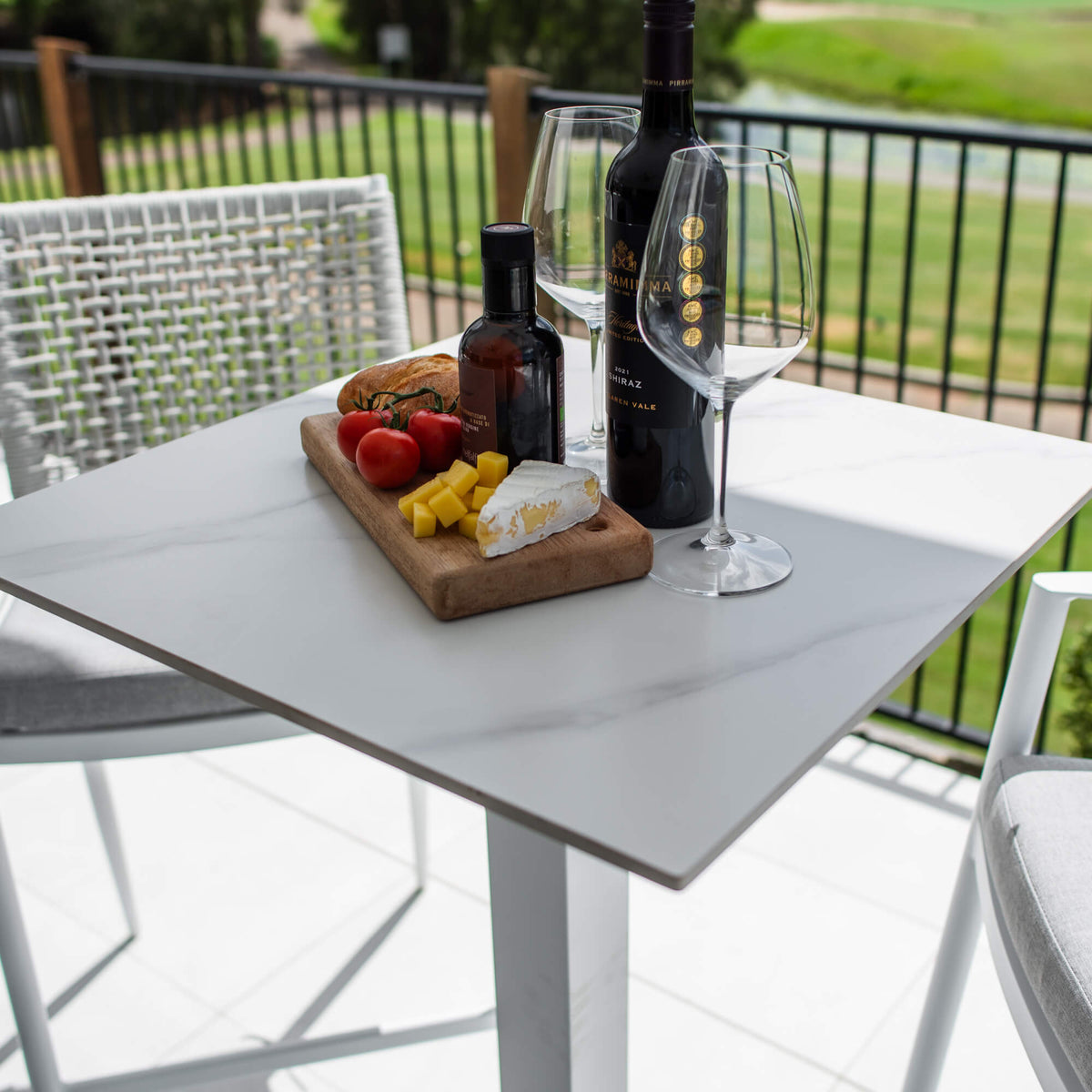 Vienna Rope Lennox - 3pce (60x60) - Outdoor Bar Set
