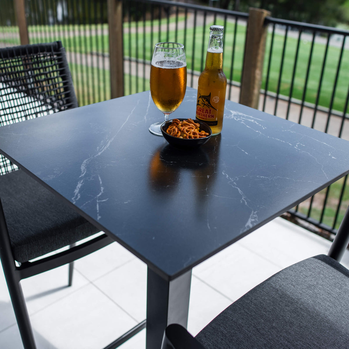 Vienna Rope Lennox - 3pce (60x60) - Outdoor Bar Set