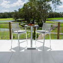 Vienna Rope Lennox - 3pce (60x60) - Outdoor Bar Set