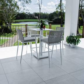 Vienna Rope Lennox - 5pce (70x70) - Outdoor Bar Set