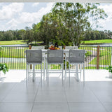 Vienna Rope Malibu - 7pce (200x65) - Outdoor Bar Set