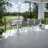 Vienna Rope Malibu - 9pce (200x65) - Outdoor Bar Set