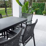 Vienna Rope Malibu - 9pce (200x65) - Outdoor Bar Set