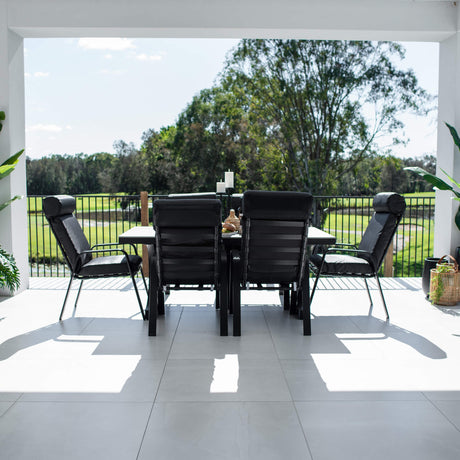 Andorra Malibu - 7pce (180x100) - Outdoor Dining Set