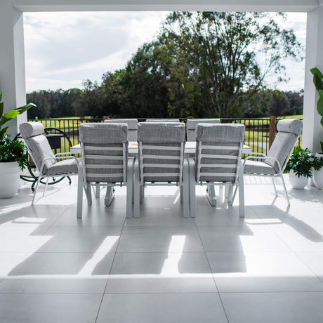 Andorra Malibu - 9pce (215x100) - Outdoor Dining Set