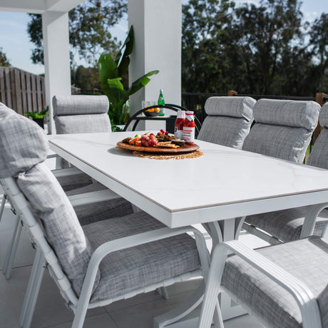 Andorra Malibu - 9pce (215x100) - Outdoor Dining Set