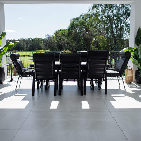 Andorra Malibu - 9pce (215x100) - Outdoor Dining Set
