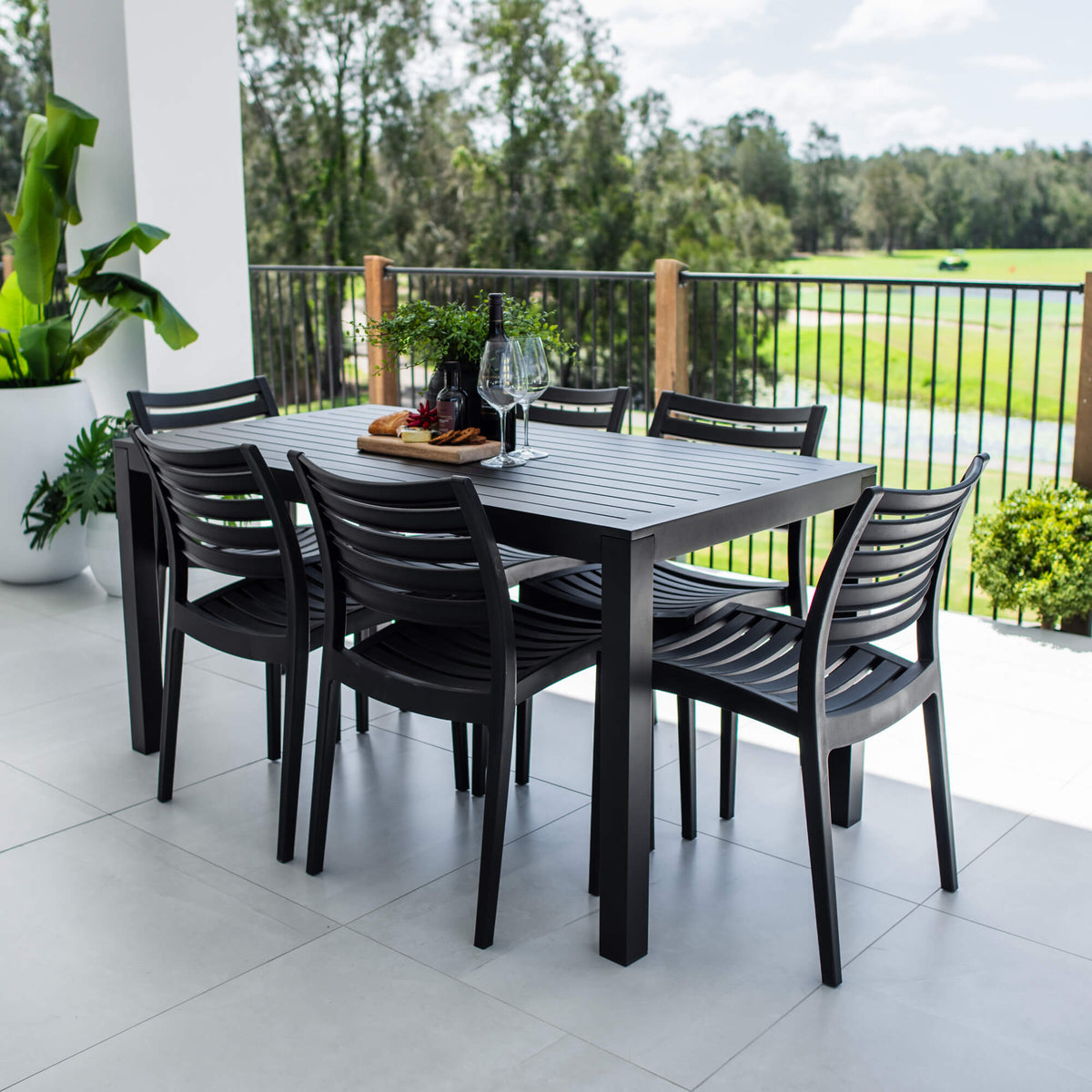 Apollo Aria - 7pce (150x80) - Outdoor Dining Set