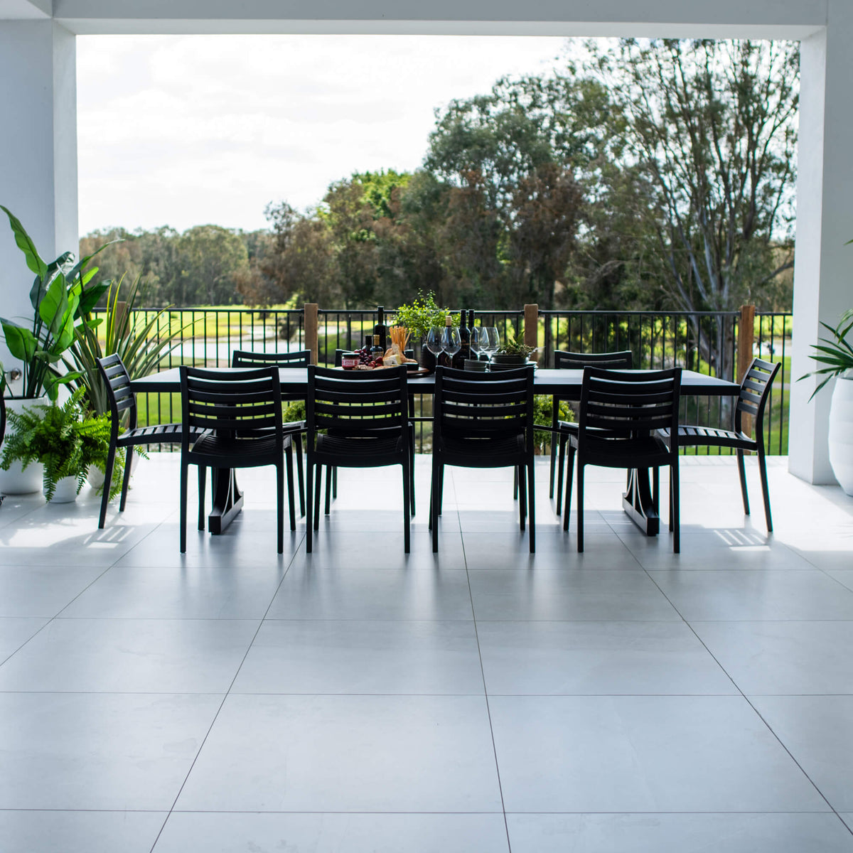Apollo Bergen - 11pce (280x100) - Outdoor Dining Set