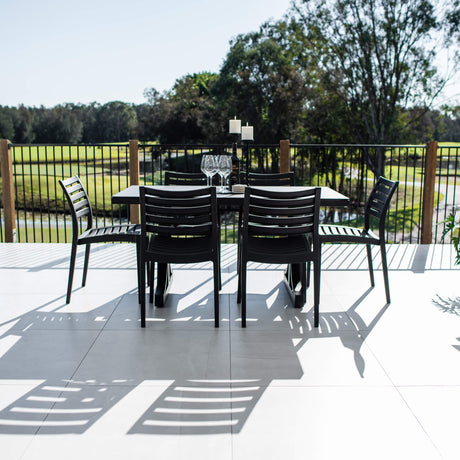Apollo Chester Moon - 7pce (150x80) - Outdoor Dining Set