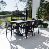 Apollo Chester Moon - 7pce (150x80) - Outdoor Dining Set