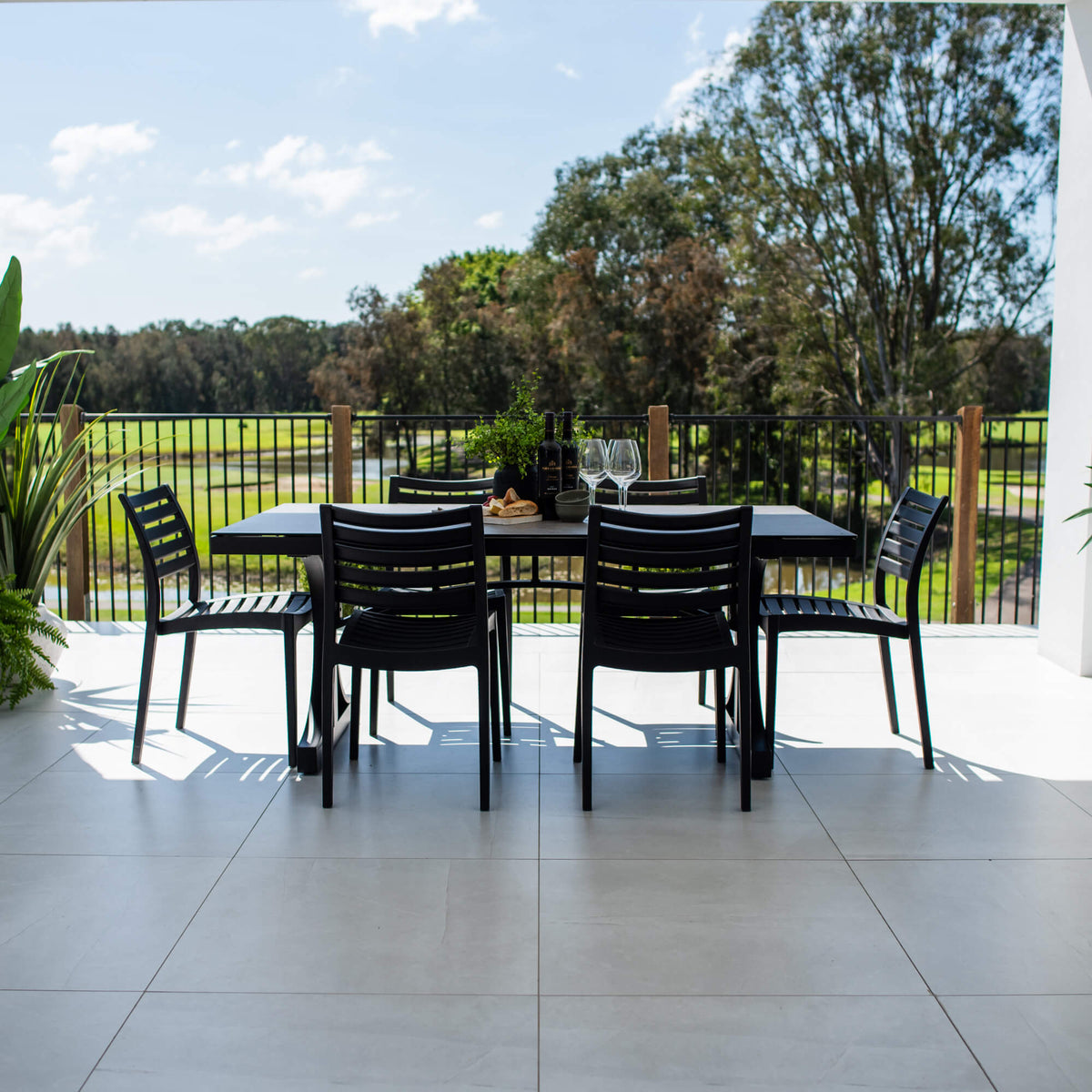 Apollo Chester Moon - 7pce (180x100) - Outdoor Dining Set