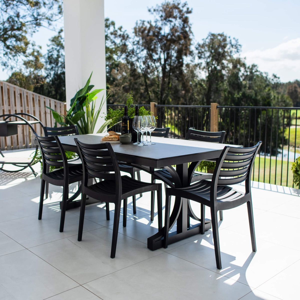 Apollo Chester Moon - 7pce (180x100) - Outdoor Dining Set