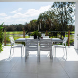Apollo Chester Moon - 7pce (180x100) - Outdoor Dining Set