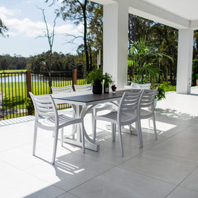 Apollo Chester Moon - 7pce (180x100) - Outdoor Dining Set