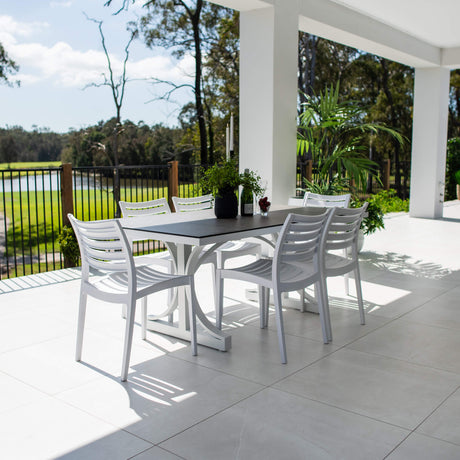 Apollo Chester Moon - 7pce (180x100) - Outdoor Dining Set