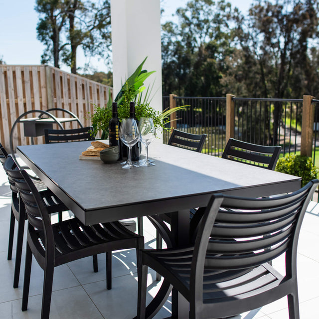 Apollo Chester Moon - 7pce (180x100) - Outdoor Dining Set