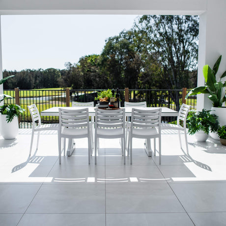 Apollo Chester Moon - 9pce (215x100) - Outdoor Dining Set