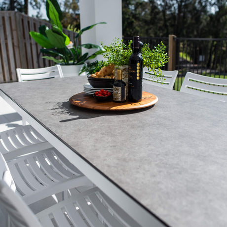 Apollo Chester Moon - 9pce (215x100) - Outdoor Dining Set