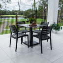Apollo Lennox - 5pce (80x80) - Outdoor Dining Set
