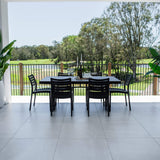 Apollo Malibu - 7pce (180x100) - Outdoor Dining Set