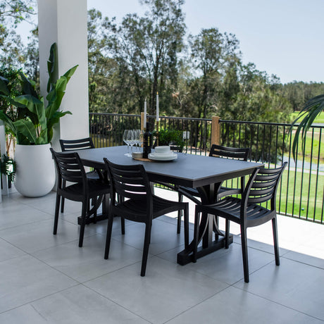Apollo Malibu - 7pce (180x100) - Outdoor Dining Set