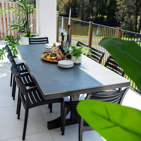 Apollo Malibu - 9pce (215x100) - Outdoor Dining Set