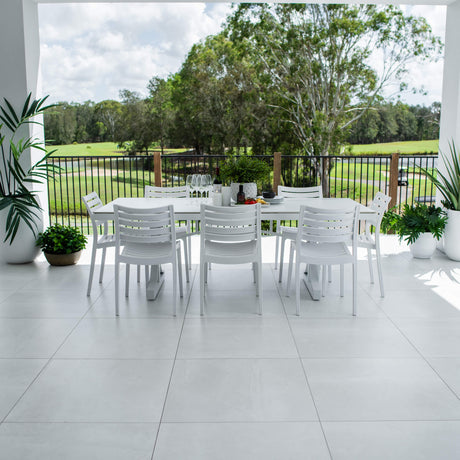 Apollo Malibu - 9pce (215x100) - Outdoor Dining Set