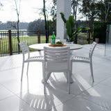 Apollo Malibu Round - 5pce (120x120) - Outdoor Dining Set