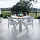 Apollo Malibu Round - 5pce (120x120) - Outdoor Dining Set