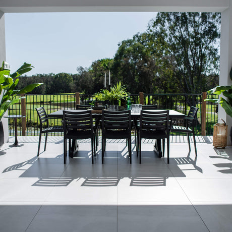 Apollo XL Bergen - 9pce (220x100) - Outdoor Dining Set