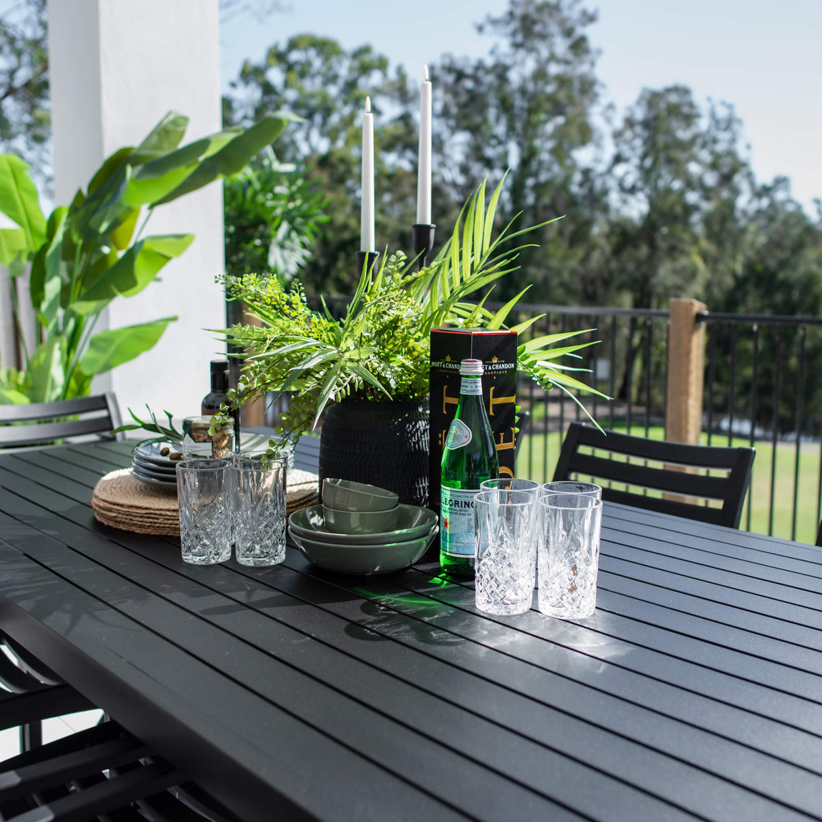 Apollo XL Bergen - 9pce (220x100) - Outdoor Dining Set
