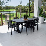 Apollo XL Chester Moon - 7pce (180x100) - Outdoor Dining Set