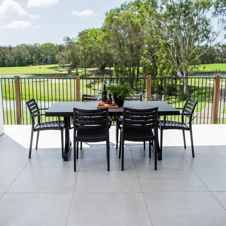 Apollo XL Chester Moon - 7pce (180x100) - Outdoor Dining Set